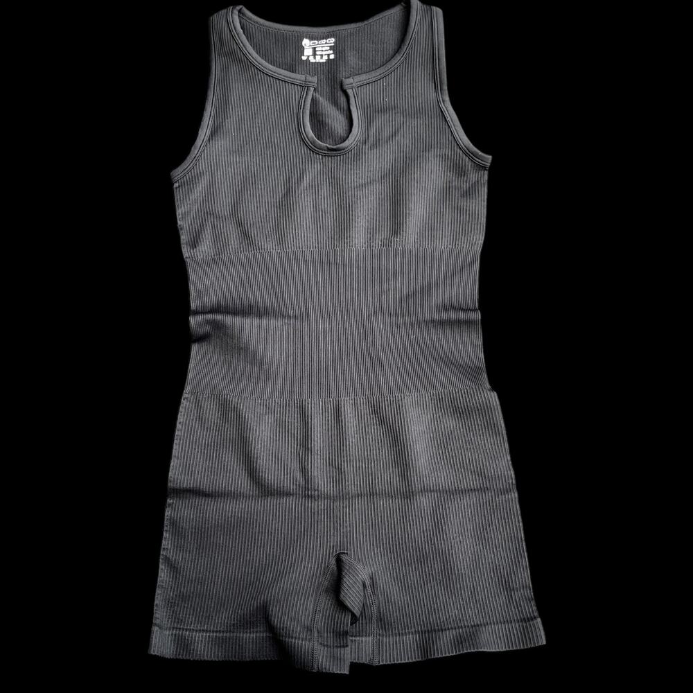 OQQ Black Sleeveless Bodysuit New S
